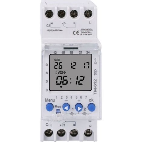 TM612 Mikrocomputer-Zeitschalter, Industrie-Zeitschaltuhr, 220 V, vollautomatischer Abschalttimer (1/2)