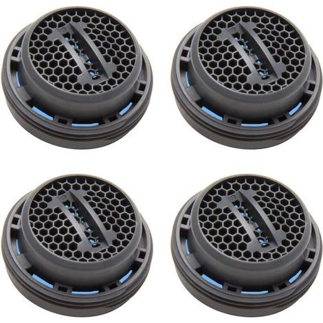 Pair Ersatz-Münzbelüfter, Durchflussregler 7,5 l/min, M24 x 4, ohne schlüsselbetätigte Mischdüse, Mischpatronenfilter (M24 x 4)