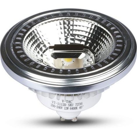 LAMPADINA LED FARETTO - AR111 12W GU10 BEAM 40 COB CHIP BIANCO NATURALE DIMMERABILE 4500K - Luce NATURALE (1/5)