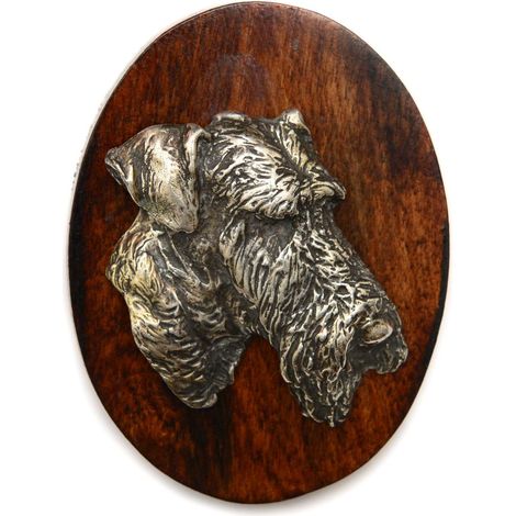 Airedale Terrier, Waterside Terrier II - broche para exposición canina, clip para babero, pin para perro de Art-Dog (1/4)