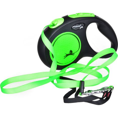 Guinzaglio per Cani Flexi NEW NEON 5 m Taglia S Verde (1/5)