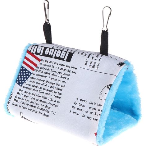 Nid douillet pour perroquet, cabane suspendue en forme de hamac, refuge moelleux pour perruche ou hamster