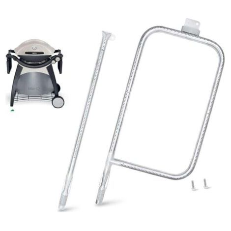 Tube Brûleur en Acier Inoxydable Convient pour WeberQ300, Q320, Q3000, Q3200 Série Gas Grill (Pièces de Rechange de 60036/65032)