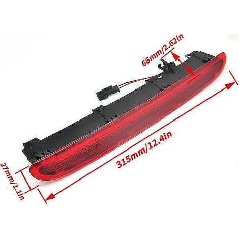 Luz reflectora LED para parachoques trasero para Opel Vauxhall Astra J Hatchback 2010-2017, luz de freno y señal de parada, edición 0618