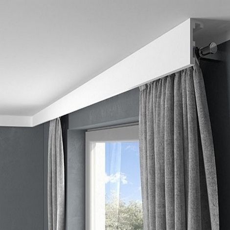 Lichtleiste "QL026" - Stuckleiste / Vorhangleiste für indirekte Beleuchtung (aus hochfestem Polyurethan)