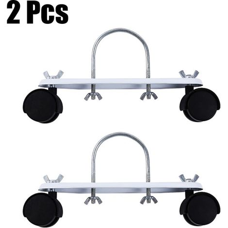 Support Pour Radiateur Électrique - Châssis À Roulettes Pivotantes 360° - En Acier Au Carbone - Pour Maison Bureau Appartement - 2 Pièces (1/5)