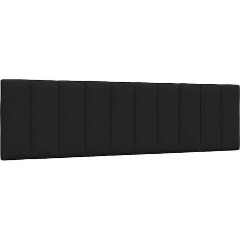 Cuscino Testiera Hanko Nero 180 cm in Tessuto vidaXL