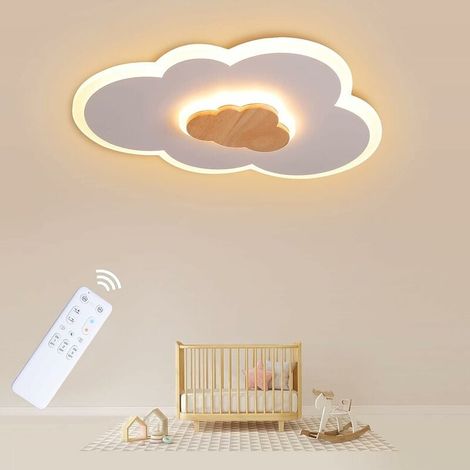 Plafonnier LED, lampe de plafond 40 cm pour chambre d'enfant, 20 W, style nuage moderne, 3000K-6000K, convient à une chambre d'enfant ou une chambre à coucher. (1/5)