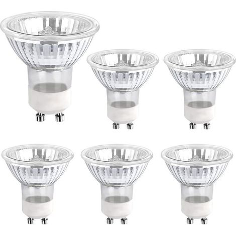 Ampoule Halogene GU10 35W 230V, 380lm Blanc Chaud 2700K, Dimmable Ampoule Spot Halogene, pack de 6 (1/4)