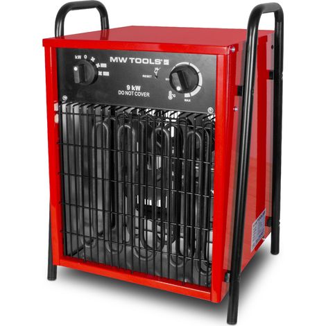 Chauffage électrique de chantier soufflant 9kW 400V portable MW Tools WEL09 (1/4)