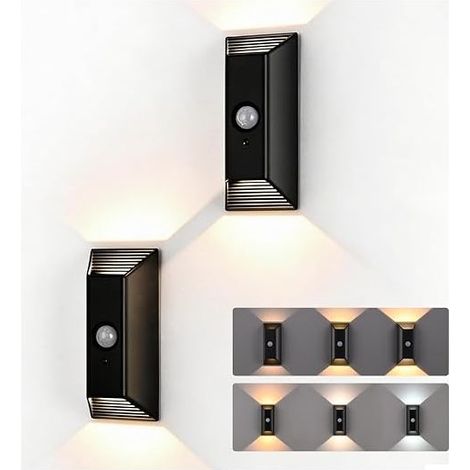 Kabellose, wiederaufladbare LED-Innenwandleuchte mit Detektor (1/5)