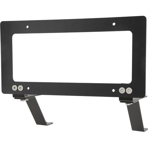 Support de plaque d'immatriculation avant en alliage d'aluminium, noir, pour Tesla Model Y 2017-2022 (1/5)
