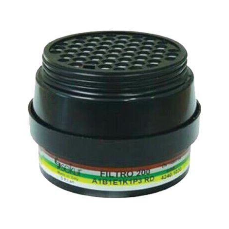 FILTRO X RESPIRATORE A MASCHERA POLIMASK 100 SEKUR  A1 B1 E1 K1 P3 R D BIOSTOP