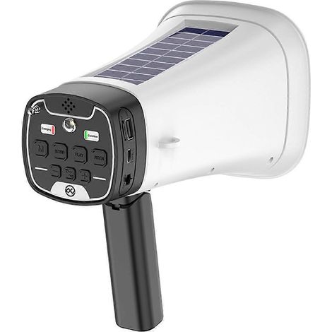 Tragbarer Solarlautsprecher, kabellos, BT PA Bullhorn, ASchwarz (1/5)