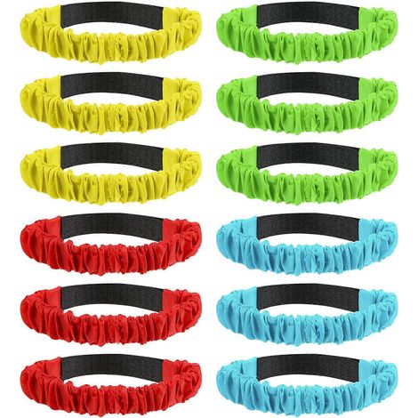 TOYMYTOY Lot de 12 sangles élastiques pour courses de relais (anniversaire, carnaval, jeux de relais)
