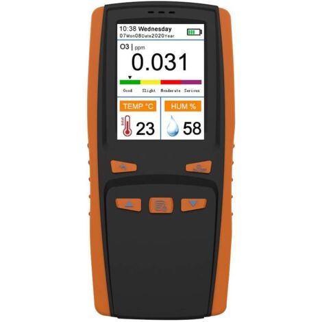 Analyseur d'Ozone Portable, Compteur d'Ozone Multifonctionnel pour Détection de Pollution de l'Air