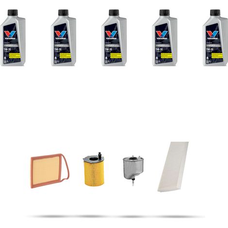 Kit tagliando 4 FILTRI e 5L OLIO compatibile con Peugeot Expert II 1.6 HDI 66 kw dal 2007 (1/5)