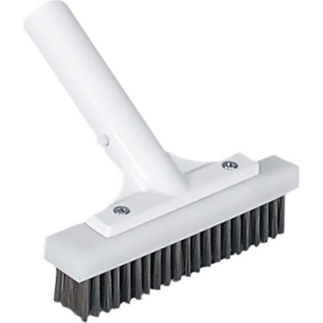 Cepillo Recto de 165 mm con Soporte de Aluminio y Cerdas de Acero Inoxidable