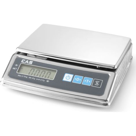 Báscula de cocina comercial con legalización hasta 5 kg 1/2 g CAS - Hendi 580288