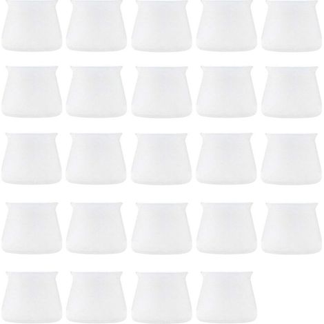 24 embouts en silicone pour pieds de chaise - Protections pour pieds de meubles - (1/5)