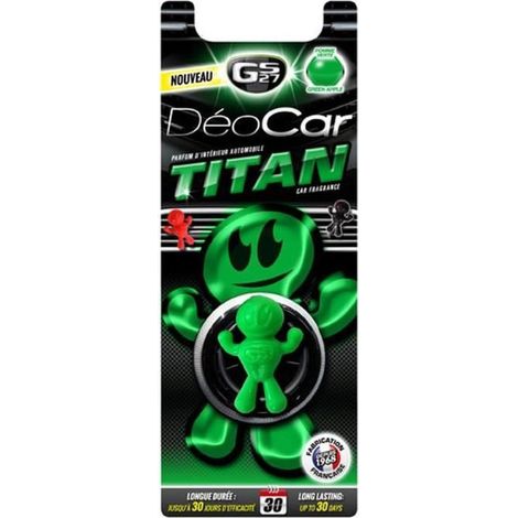 Désodorisant voiture déocar titan, pomme verte - GS27 (1/3)