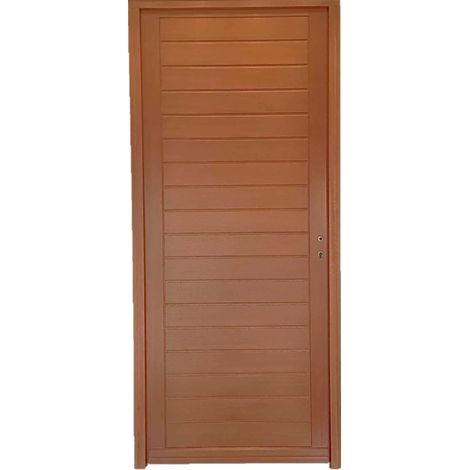 Gd Menuiseries – Porte d'entrée en bois pleine Laura H215 x L90 cm – Excellente isolation thermique – Adaptée pour ouvertures standards ou sur-mesure
