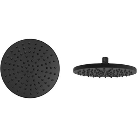 SOFFIONE DOCCIA CEFALU Nero Opaco Diam. 250 mm