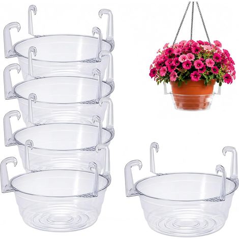 Bac de récupération d'eau générique pour panier suspendu, soucoupe plantes suspendues, (1/5)