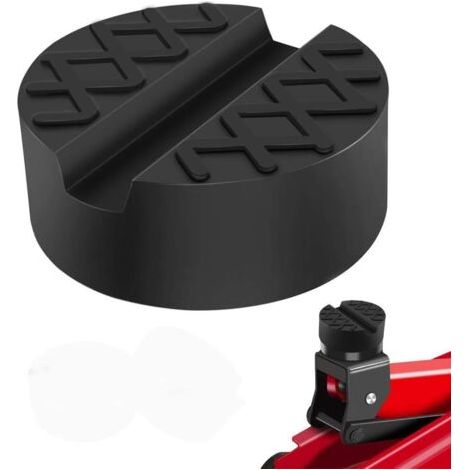 Patins en caoutchouc pour crics hydrauliques, supports de cric, plateforme de levage robuste, protègent le dessous de la voiture lors du levage, noirs (1/4)