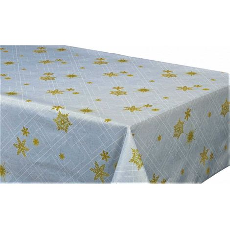 Nappe anti tache rectangulaire "Reveillon" 145 x 300 cm (8 à 12 couverts) - Gris - Gris -
