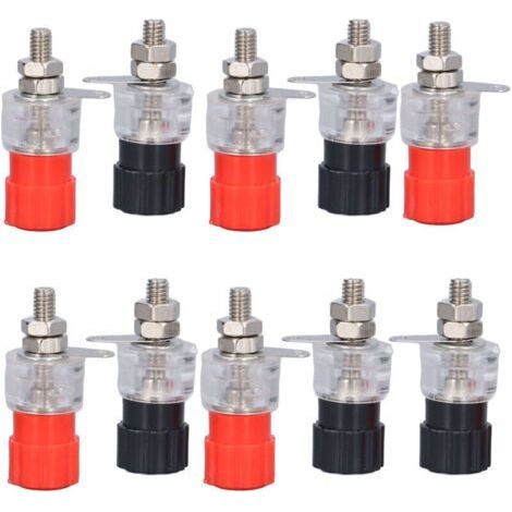 5 Sätze transparente Schraubverdrahtungsklemmen aus Silberlegierung für elektrische Verbindungen 50013 (1/5)