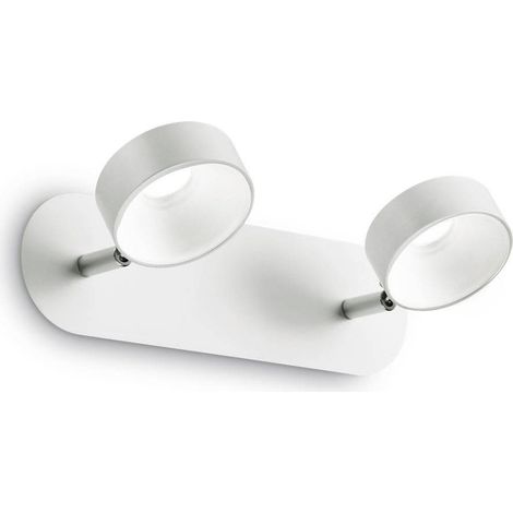 Ideal Lux Oby - Aplique LED 2 luces Blanco