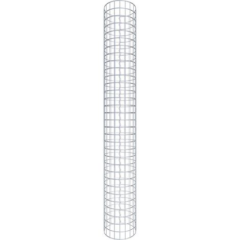 Gabiondeco - Colonne de Gabion ronde. diamètre 32 cm. maille 5 x 5 cm - Hauteur : 160 cm - Made in Germany (1/5)