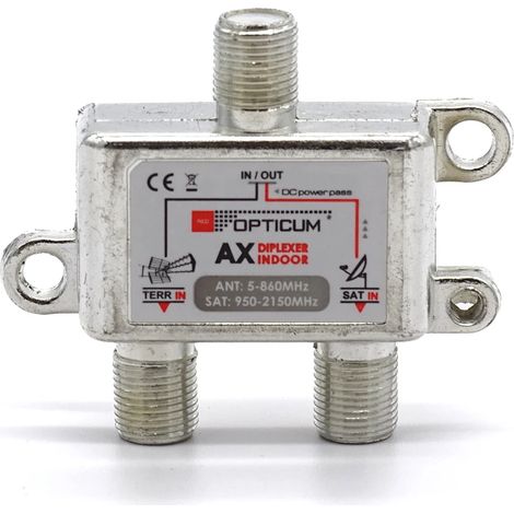 Combinatore RTV-SAT X1 Opticum AX DIPLEXER interno (1/4)