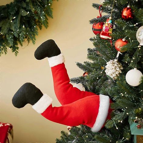 Cadeaux de Noël, peluche Père Noël, décoration de Noël à suspendre, décorations pour sapin de Noël, ornements de Noël (1/5)