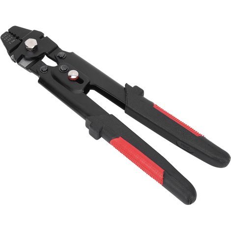 Pince à sertir pour câbles métalliques, en acier au carbone, pince à sertir pour câbles manuels, plage de sertissage de 0.1 à 2.2mm (1/5)