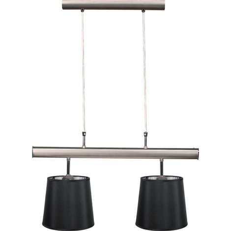 Suspension Candellux Milonga satin noir 60 cm 2xE27 (1/2)