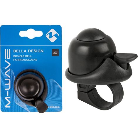Campanello per bicicletta nero 36 mm M-wave Bella Design nero (1/3)