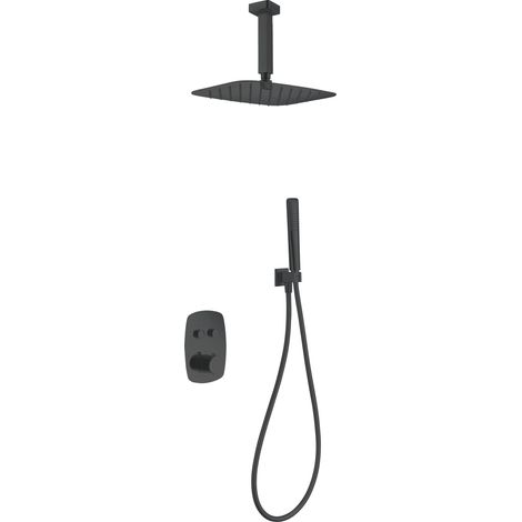 IMEX - columna ducha empotrada termostática negro