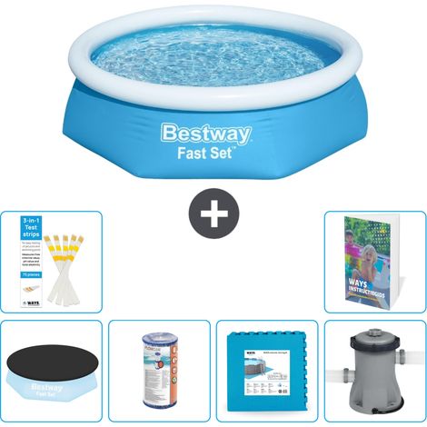 Bestway Piscina Bestway Fast Set Rotonda - 244x61 cm - 7-pezzi  S146