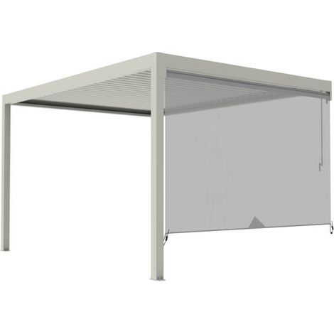 Store Latéral Non Guidé Blanc 3m50 Pour Pergola S et SV ORIAL Bioclimatique Autoportante France (1/5)