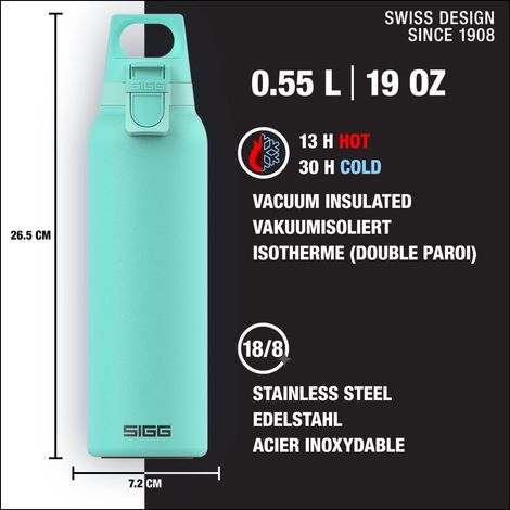 Borraccia Sigg Thermo Hot & Cold ONE 0.5l Ghiacciaio leggero [8997.70] (1/5)