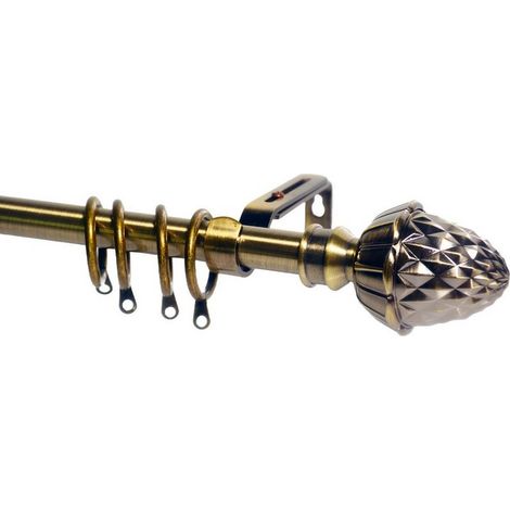 Bastone per Tende Pigna Estensibile Cm 120÷215 Colore Oro Antico Utilia