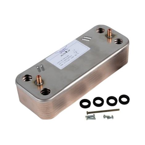 Diff – Échangeur thermique à plaques 2 circuits – Longueur 600mm – Nombre de plaques 12 – Largeur 300mm – Pour chaudières mixtes