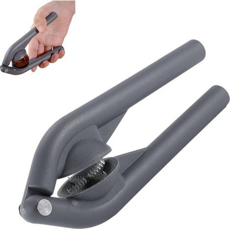 1 pièce - Casse-noix - Ouvre-boîte multifonctionnel pour la cuisine - mécanisme de serrage simple - structure en acier inoxydable - usage domestique - accessoire de cuisine pour adultes et fêtes - gri (1/5)