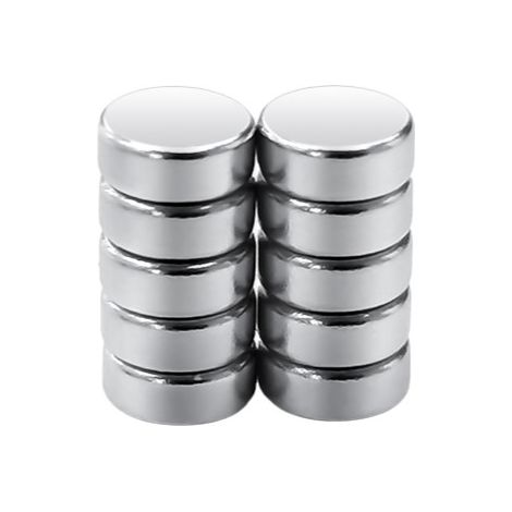 Rs Pro – Aimant permanent disque néodyme 5mm – Épaisseur 2mm – Lot de 10 unités – Pour applications industrielles spécifiques
