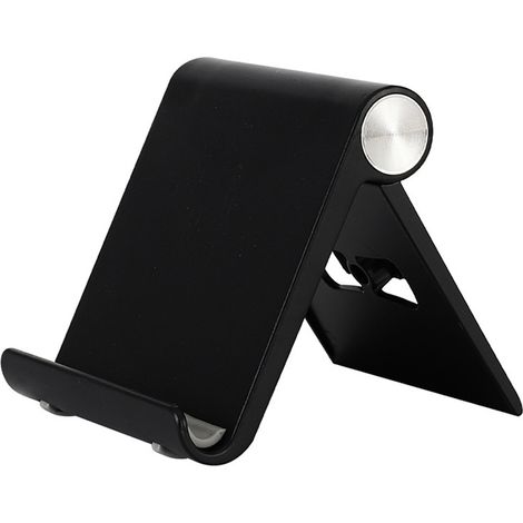 Support Téléphone Bureau Réglable - Angle 0° à 100° - Pliable Compact - Compatible Tous Smartphones - 1 Pièce