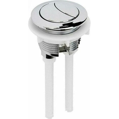 Meccanismo di scarico del WC, confezione da 1 di pulsanti universali per serbatoio dell'acqua del WC - 38 mm - Pulsante a scomparsa - Pulsante di scarico standard -Crezuo