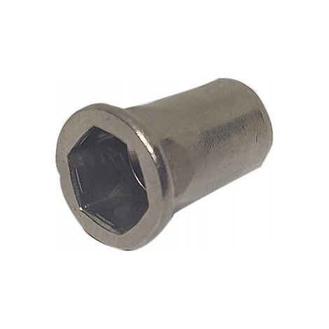 Écrous à sertir pour goujons cylindriques M4x13 AN313 A2, lot de 5 (1/5)