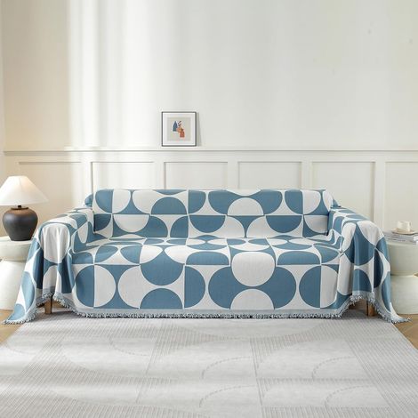 180x230 CM, Jeté De Canapé Grande Taille, Bleu (1/5)